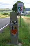 Grenzstein an der Stadtgrenze Brilons