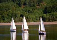 Boote auf dem Biggesee