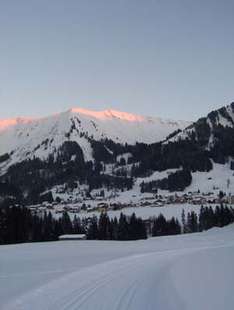 Loipe am Abend
