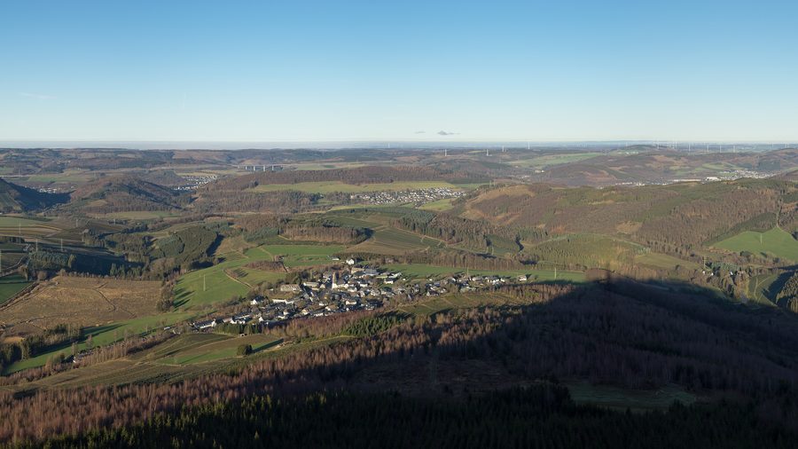 Blick auf Andreasberg und das Sauerland
