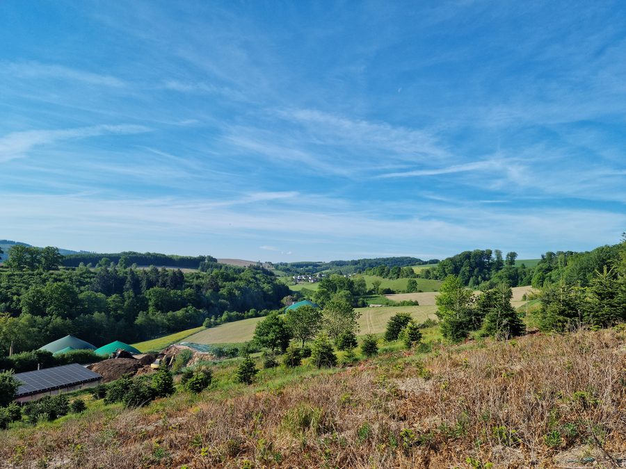 View from fields above Mielinghausen into the Wipper valley and toward Erflinghausen