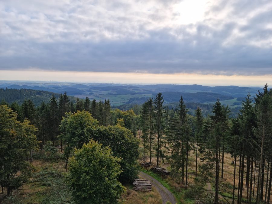 Blick vom Dommelturm über die Landschaft bei Ottlar