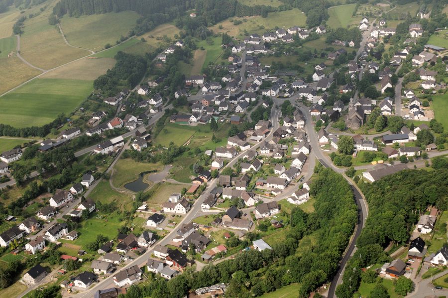 Hesborn im Sauerland, Blickrichtung Westen