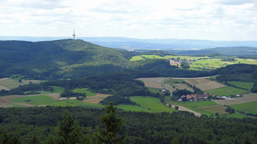 Blick auf das Hohe Lohr aus Richtung Haddenberg und Battenhausen