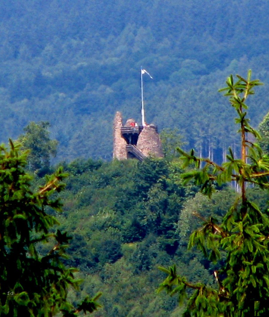 Burgruine auf dem Schlossberg in Meschede-Eversberg