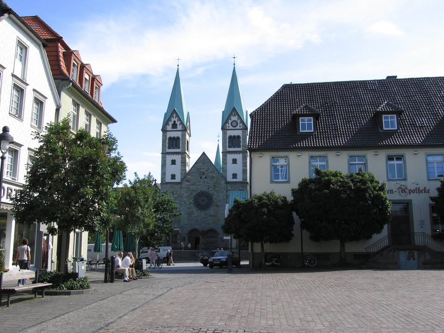 Wallfahrtsbasilika am Marktplatz in Werl