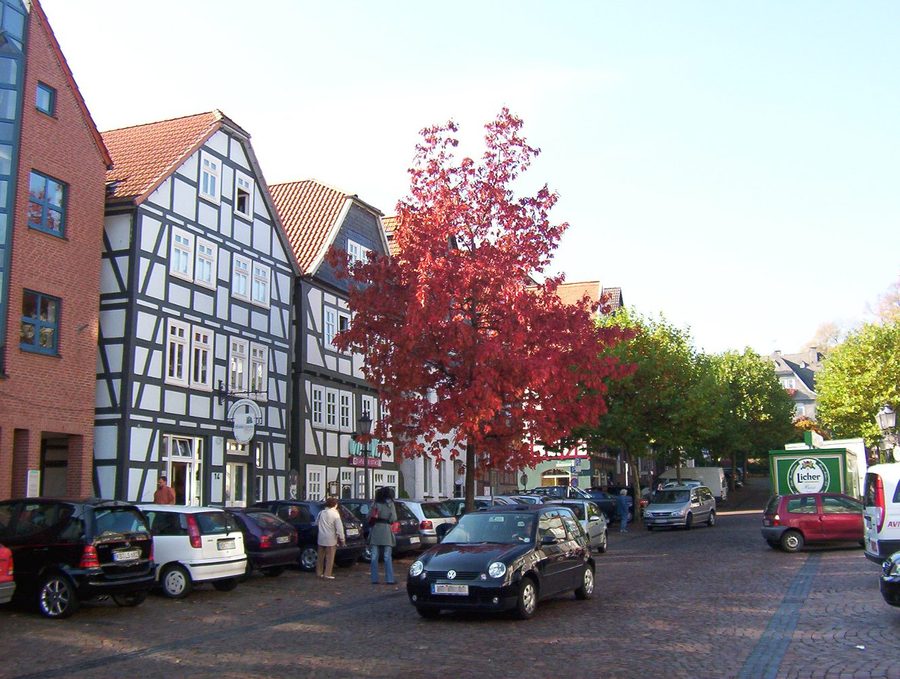 Historische Altstadt mit Fachwerkhäusern in Frankenberg (Eder)