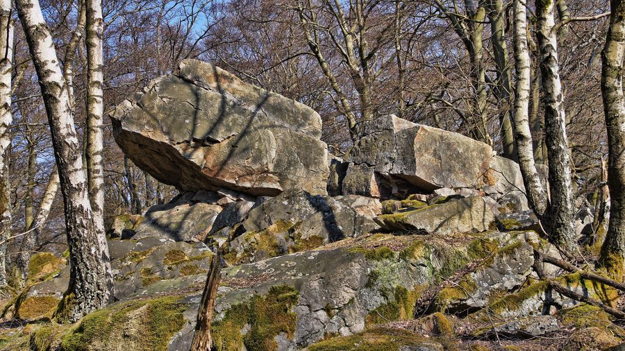 Gesteinsformation Mausefalle am Kellerwaldsteig