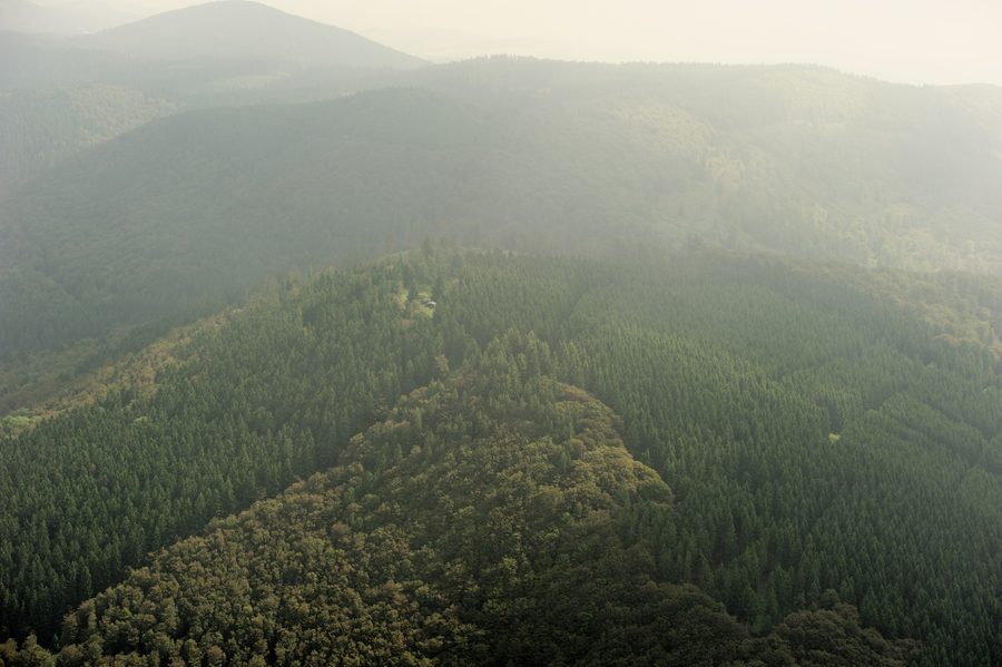Landschaft am Berg Alte Grimme südöstlich von Elkeringhausen im Sauerland