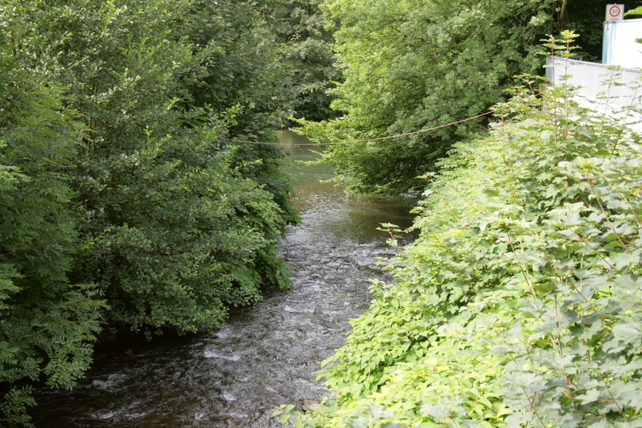 Mündung der Verse in die Lenne in Werdohl