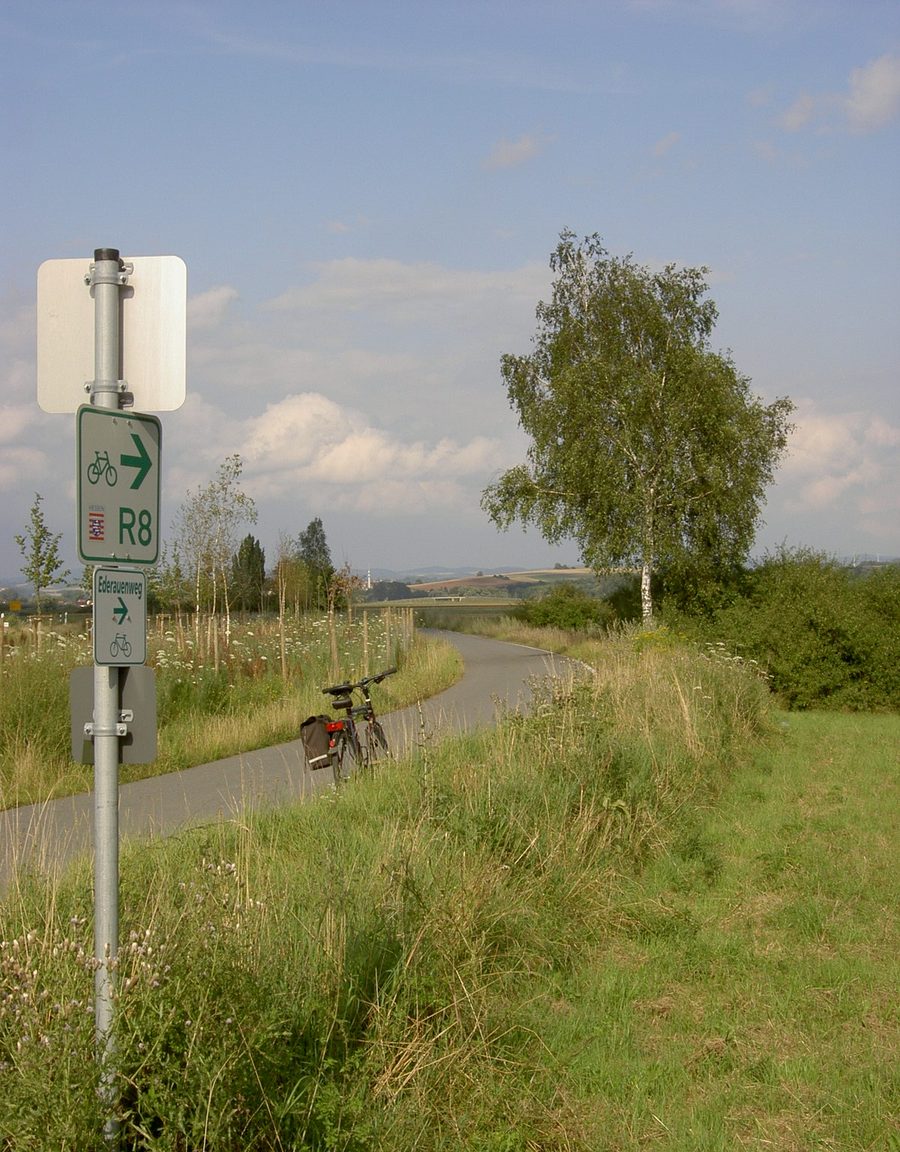 Ederauenradweg vor Frankenberg (Eder)