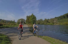 Radfahren an der Ruhr