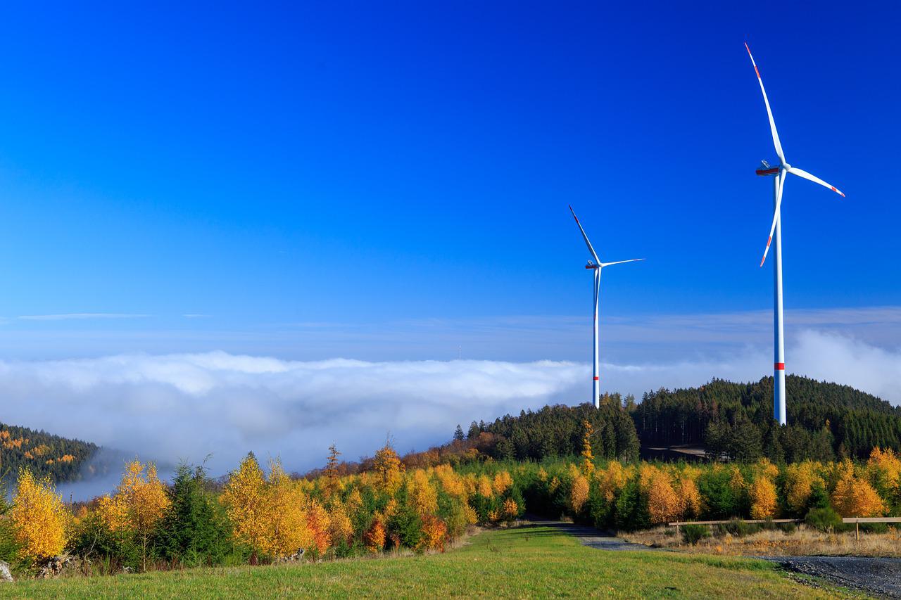 Windräder im Naturpark Rothaargebirge