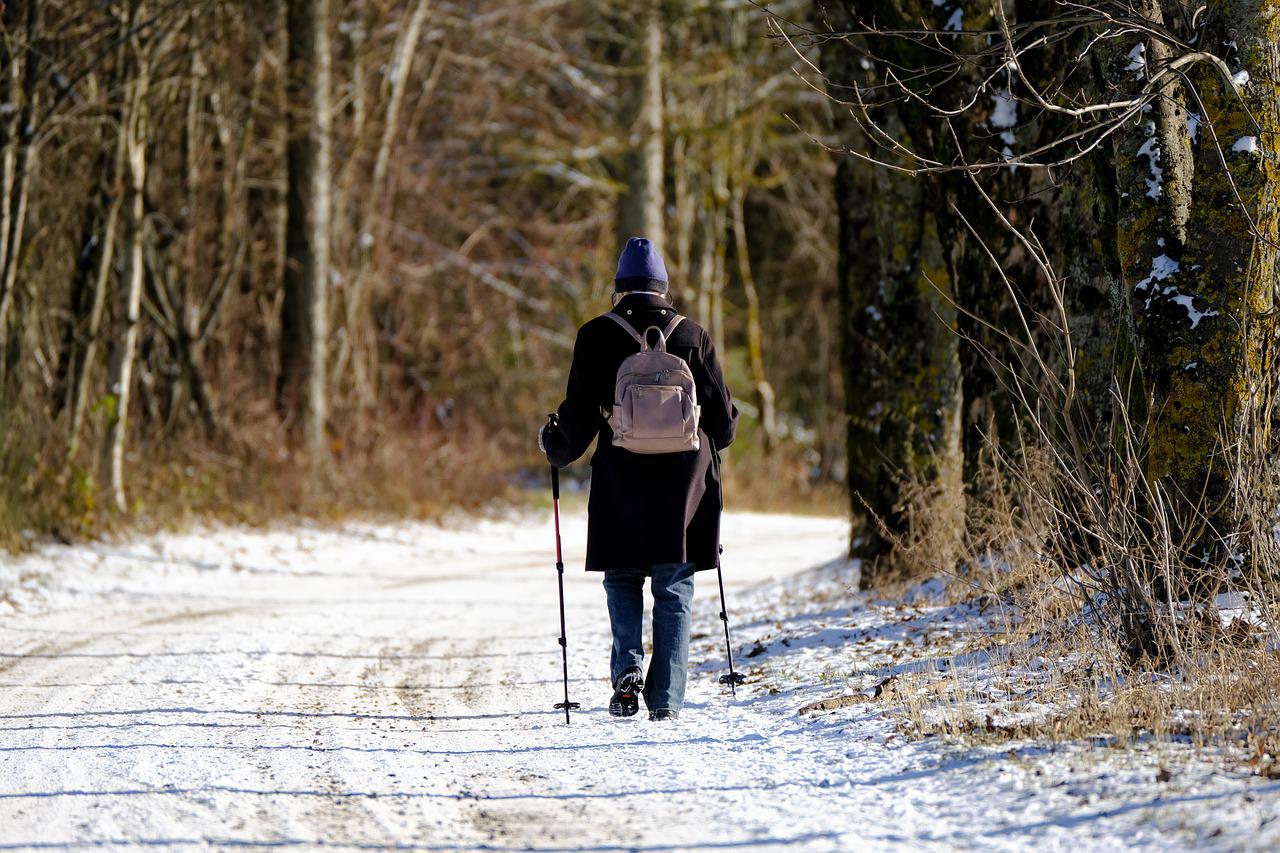 Durch den Schnee gewandert...